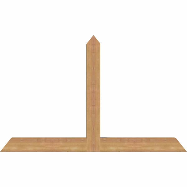 Ekena Millwork Portland Timber Gable Bracket, Western Red Cedar, 48"W x 30"H x 3 1/2"D x 3 1/2"F, 15/12 Pitch GBW048X30X0404POR00SWR - main